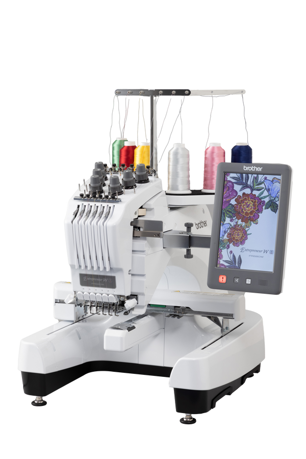 糸繰り機 Brother Entrepreneur PR680W 6 Needle Embroidery Machine - Cathey's