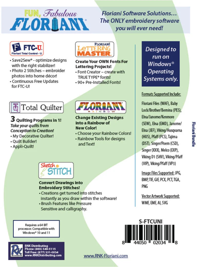 Floriani Total Control U (Universal Bundle)