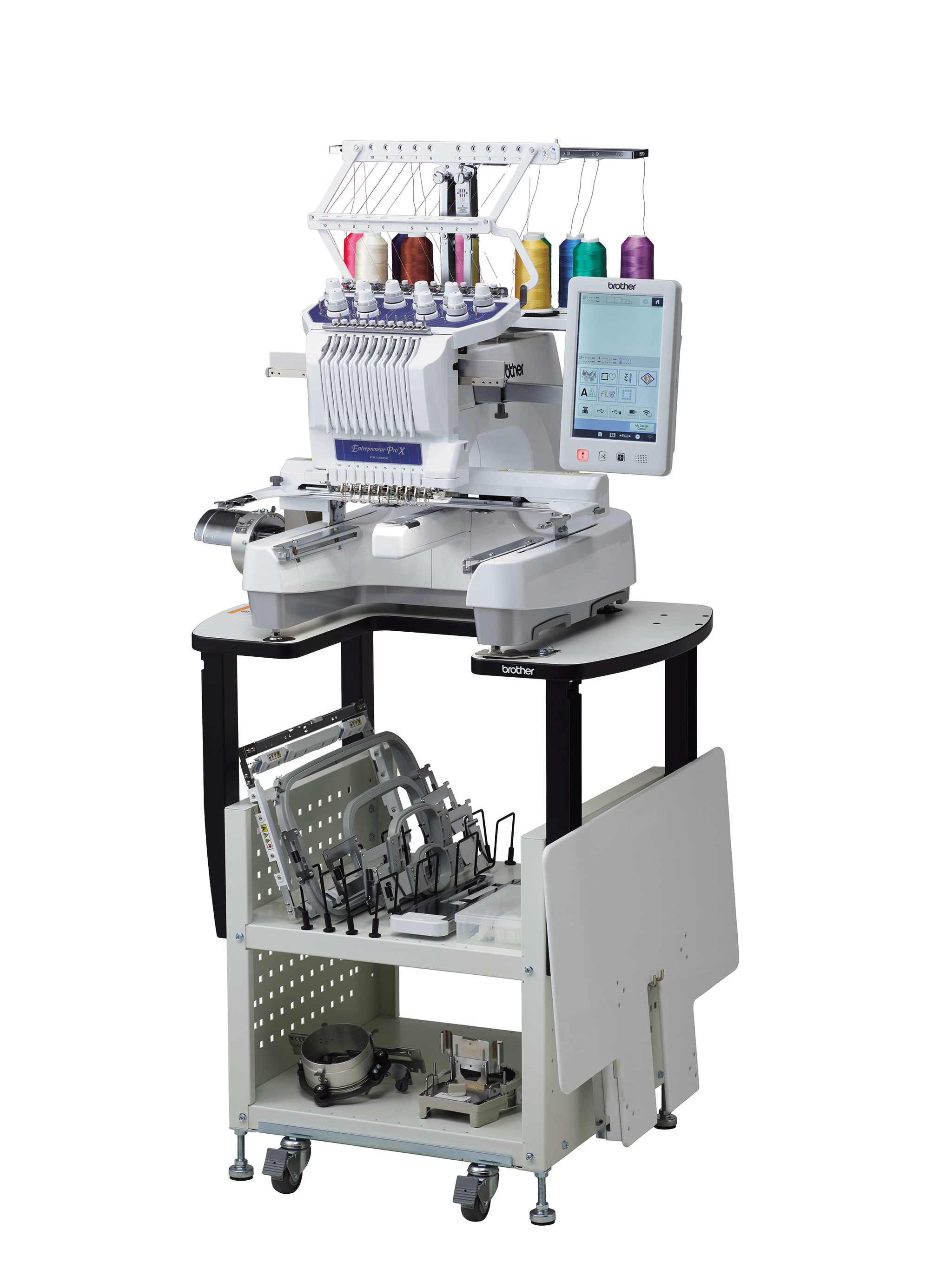 Brother Entrepreneur Pro X PR1055X Multi Needle Embroidery Machine Brother Entrepreneur Pro X PR1055X Multi Needle Embroidery Machine