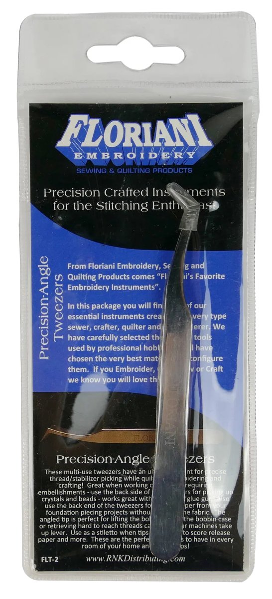 Floriani Precision Angle Tweezers - Cathey&#39;s Sewing &amp; Vacuum