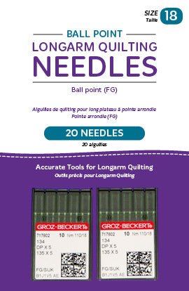 Handi Quilter Ball Point Longarm Needles (18/110 - FG) - Cathey&#39;s Sewing &amp; Vacuum