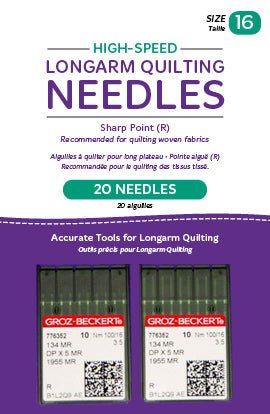 Handi Quilter High - Speed Longarm Needles (Crank 100/16 134MR - 3.5) - Cathey&#39;s Sewing &amp; Vacuum