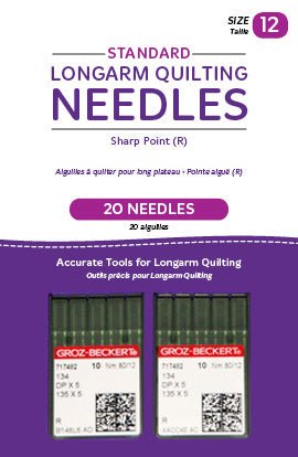 Handi Quilter Standard Lomgarm Needles (12/80 - R) - Cathey&#39;s Sewing &amp; Vacuum