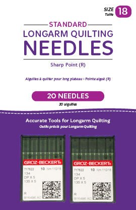 Handi Quilter Standard Lomgarm Needles (18/110 - R) - Cathey&#39;s Sewing &amp; Vacuum