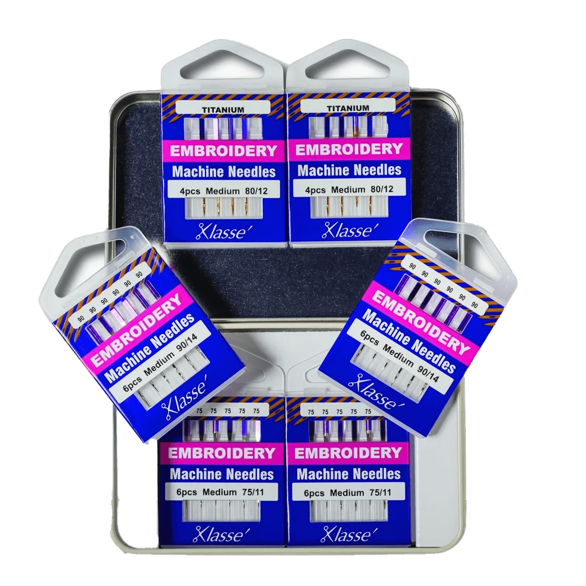 Klasse 6PC Embroidery Needle Variety Tin - Cathey's Sewing & Vacuum