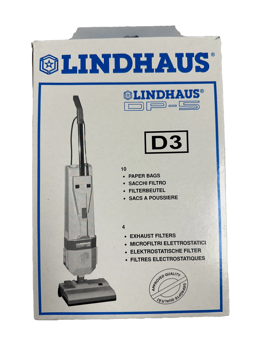 Lindhaus D3 Vacuum Bags (Paper Style) - Cathey's Sewing & Vacuum