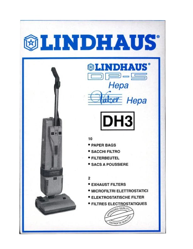 Lindhaus DH3 Vacuum Bags - Cathey's Sewing & Vacuum