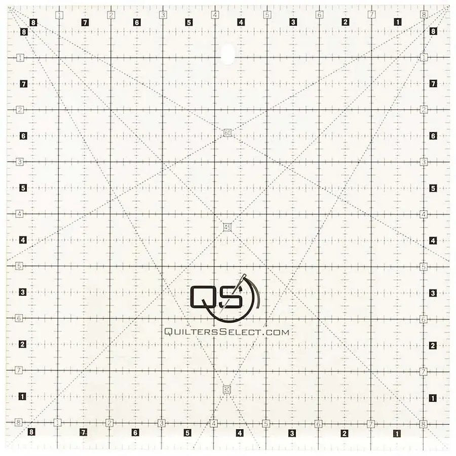 Quilters Select 8.5&quot;x8.5&quot; Non - Slip Ruler - Cathey&#39;s Sewing &amp; Vacuum