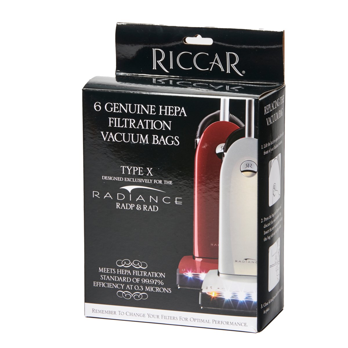 Riccar Radiance Type &quot;X&quot; HEPA Vacuum Bags - Cathey&#39;s Sewing &amp; Vacuum