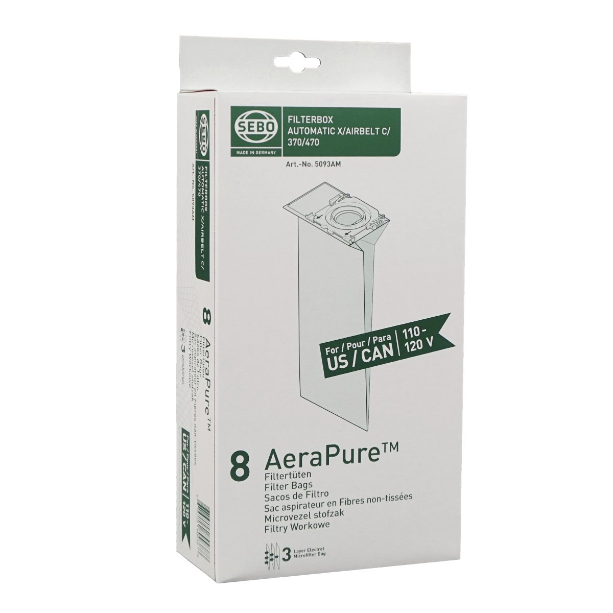 SEBO Automatic X Filter Bags - Cathey's Sewing & Vacuum