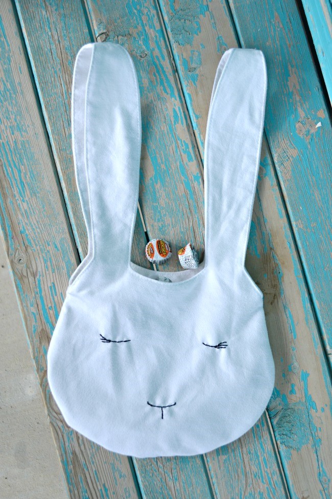 easter bunny bag sewing project